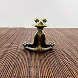 Elegant Metal Frog Incense Holder