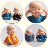Pack Of 4 Buddha Monk Statues Baby Buddha Figurines