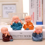 Pack Of 4 Buddha Monk Statues Baby Buddha Figurines