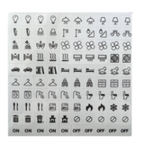 Switchplate Stickers, Adhesive-Free Switch Identification Stickers