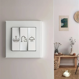 Switchplate Stickers, Adhesive-Free Switch Identification Stickers