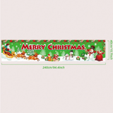 1Pc Merry Christmas Banner, Hanging Banner With Santa Claus