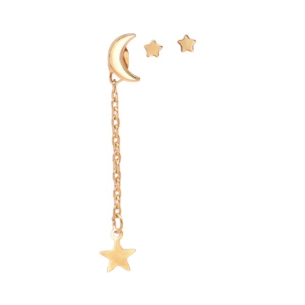 Star Decor Earrings - 3 Piece