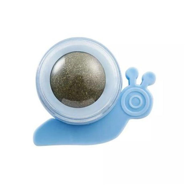 Snail Plastic Catnip Ball Toy for Cats