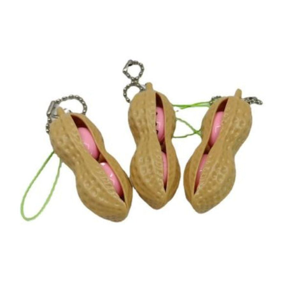 Fidget Peanut Monkey Nut Stress Relief x 3