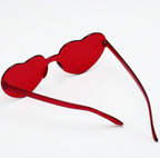 Rimless heart shaped glasses - 1 Pack