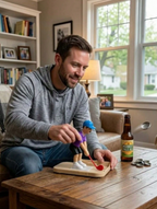 Golf Bottle Opener with Swinging Man