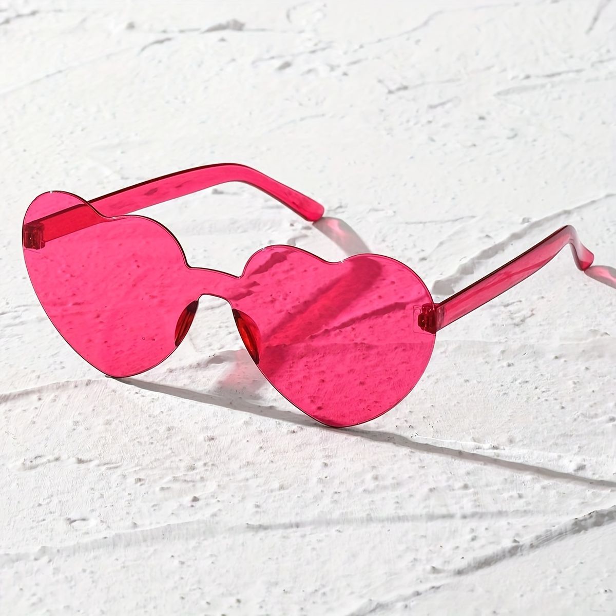 Rimless heart shaped glasses - 1 Pack