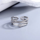 CABS - Cubic Zirconia Adjustable Ring
