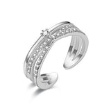 CABS - Cubic Zirconia Adjustable Ring