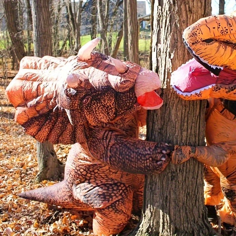 Giant Inflatable Triceratops Costume - Dark