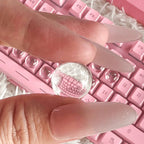 64pcs Transparent Silicone Key Caps Set