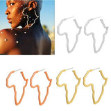 Africa Shaped Earrings