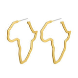 Africa Shaped Earrings
