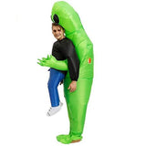Green Carry-Me Alien Inflatable Costume