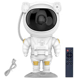 Astronaut Galaxy Projector Starry Night Light with Remote Control - White