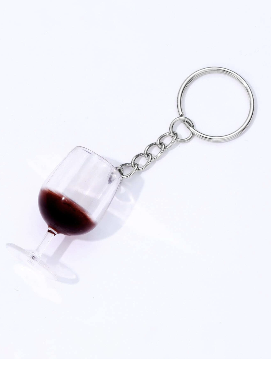Red Wine Keyring