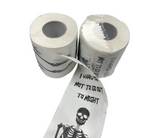 Happy Halloween White Skeleton Toilet Paper