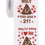 1pc 21st Birthday Novelty Toilet Paper Roll