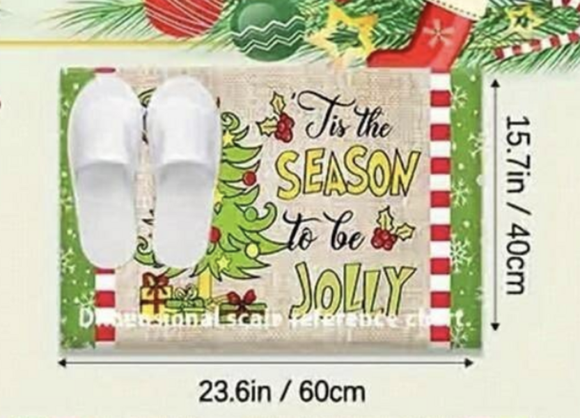 Christmas Mat - Tis The Season To Be Jolly