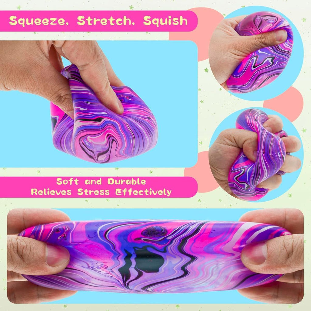 Swirl Stress Ice Cube Squishy Toy,Slow Rising Fidget Toy for Anxiety Relief