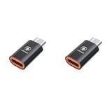 Cabs - Lightning to Type C for iPhone 15 X 2 - Black