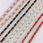Pink Luxury Faux Leather Phone Lanyard