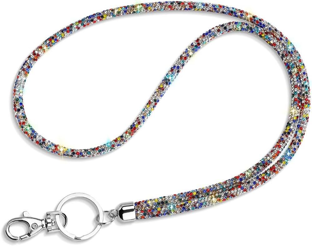CABS Rainbow Rhinestone Lanyard