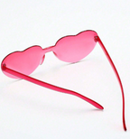 Rimless heart shaped glasses - 1 Pack