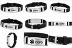 Medical Alert Identification Bracelet - Black