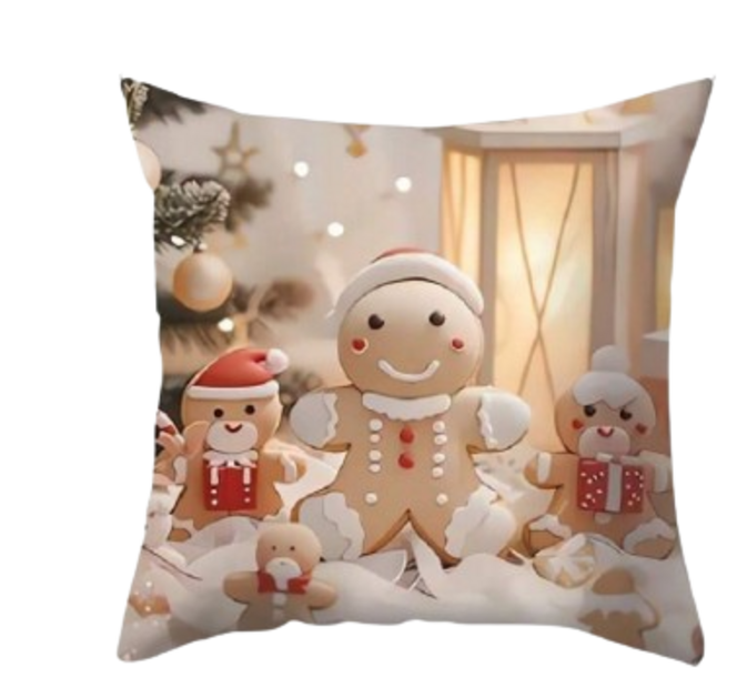 Gingerbread Man Pillow Cover