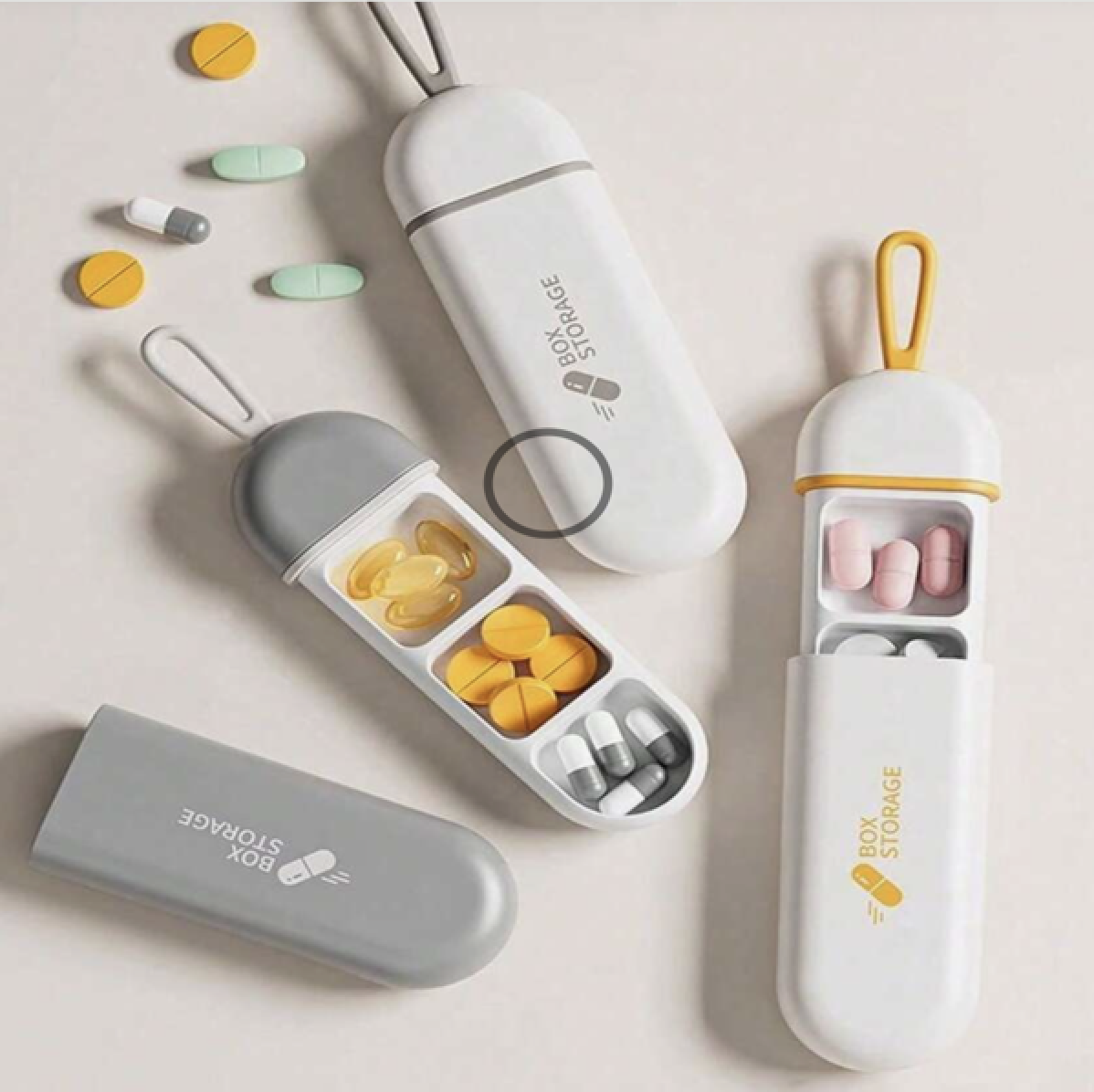 PocketPill Portable Organizer - White,