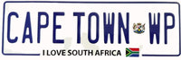 Cape Town WP Number Plate - I Love Cape Town