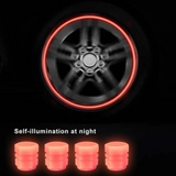 4 Pieces Glow In The Dark Car Tire Valve Cap