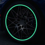 4 Pieces Luminous Car Tire Valve Cap Skull Design