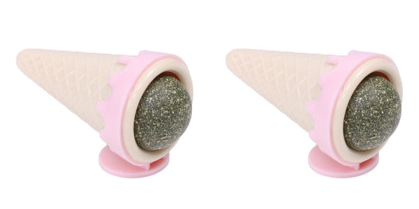 CABS - Catnip Ball - Ice cream 2 Pack - Pink