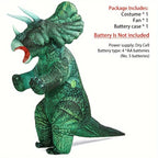 Giant Inflatable Triceratops Costume - Dark