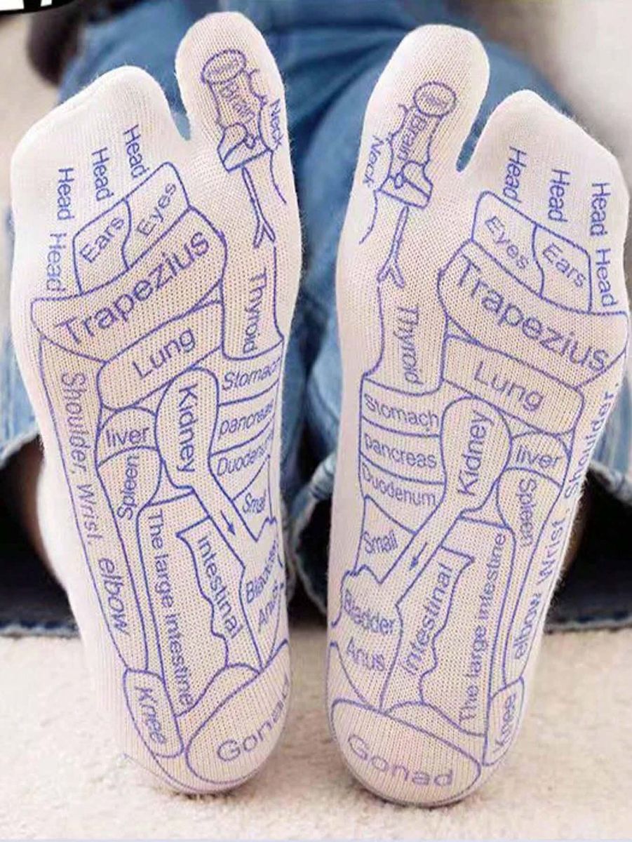 Pressure Point - Reflexology Map Socks - EU3