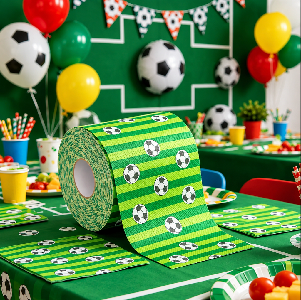 Novelty Soccer Ball Print Toilet Paper Roll