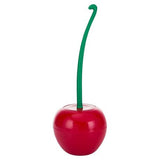 Red Cherry Design Toilet Brush and Holder