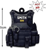 CABS - Police bulletproof vest flat Keychain