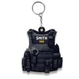 CABS - Police bulletproof vest flat Keychain