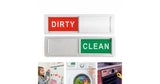 Dishwasher clean/dirty magnet indicator