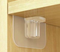 Transparent Adhesive Pegs Shelf Support Clip x 2