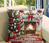 Cabs Christmas Pillow covers -Fireplace
