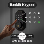 Smart Door Lock Keyless Entry Door Lock with Keypad and Bluetooth App