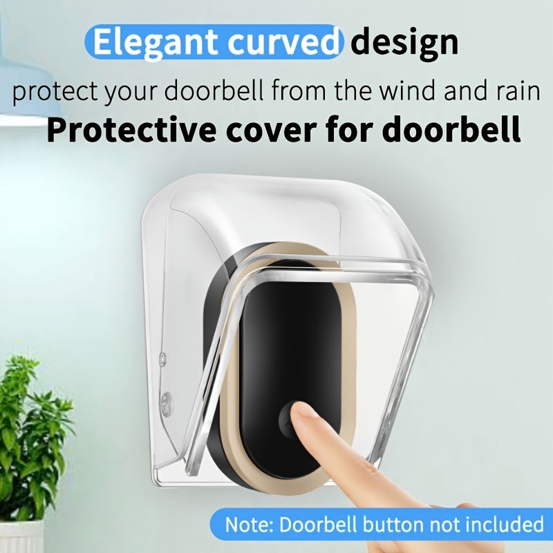 Transparent Rainproof Wireless Doorbell Cover