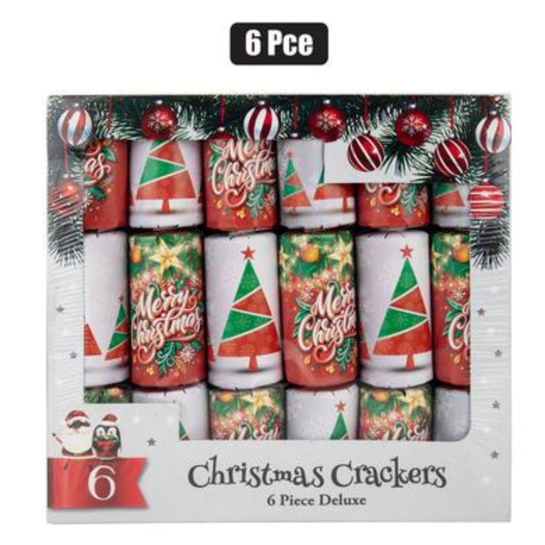 Xmas Crackers Traditional 6pc