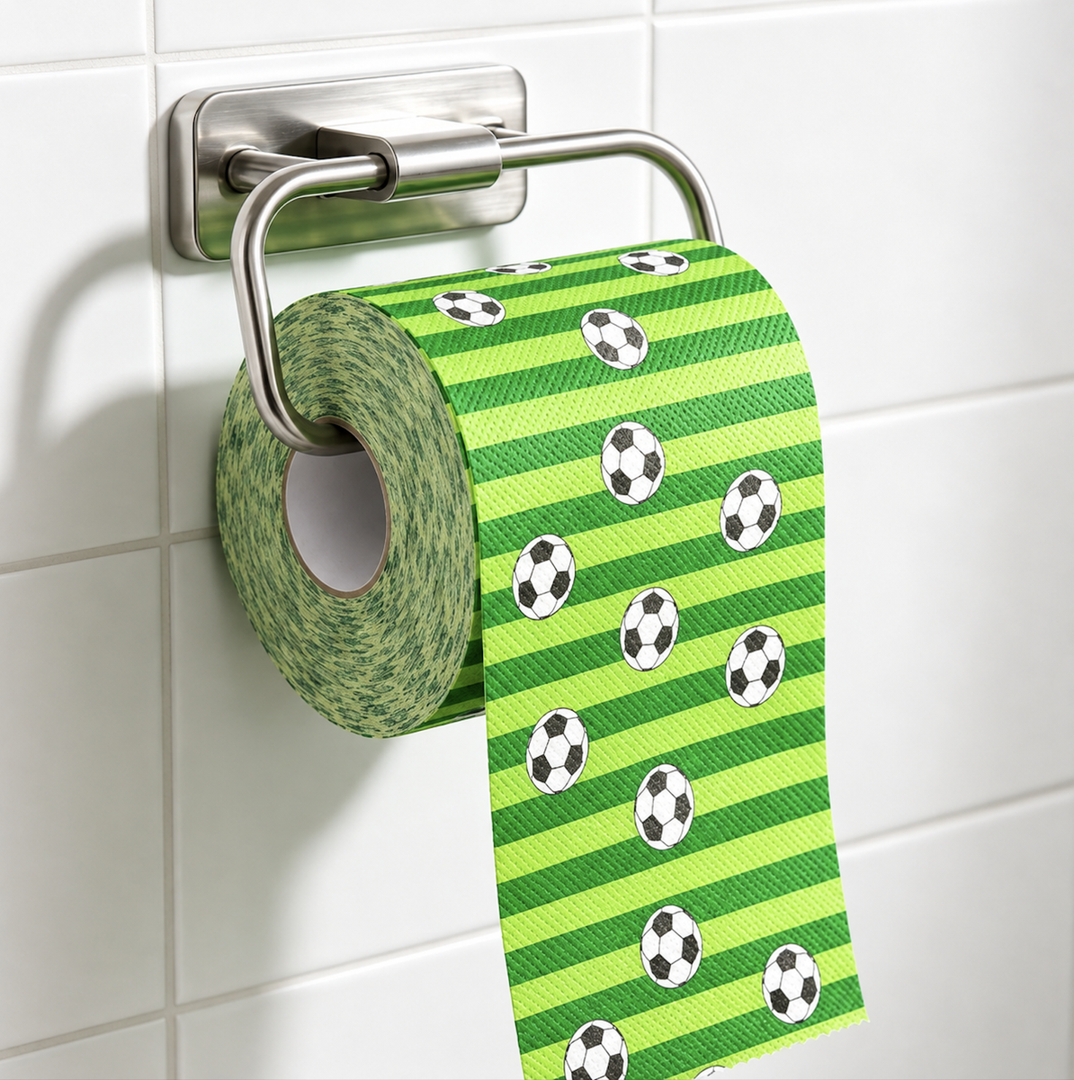 Novelty Soccer Ball Print Toilet Paper Roll