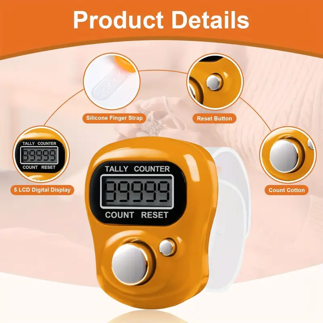 Handheld Electronic Finger Counters with 5-Digit LCD Display